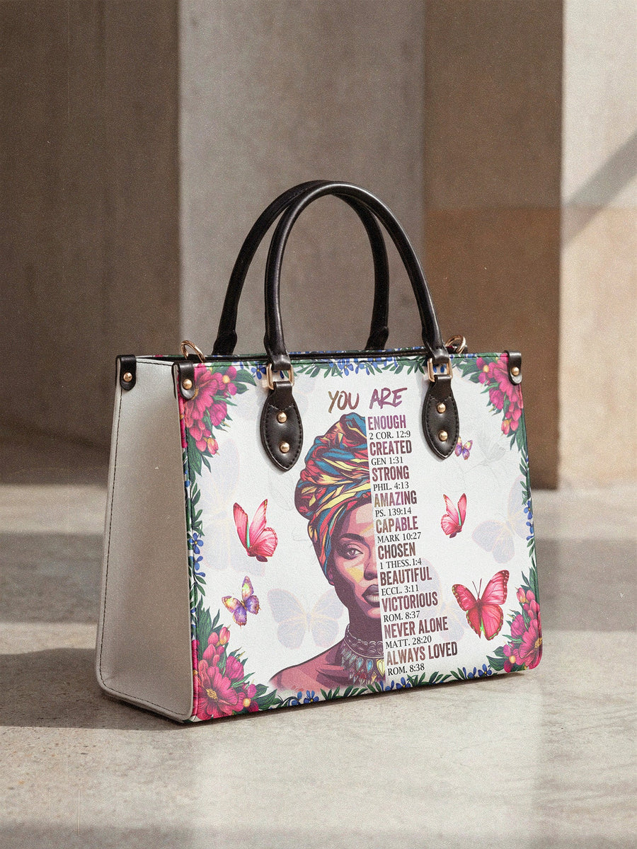 "Imani" Dove White Leather Handbag Matching Set - DD DEAL