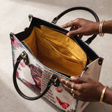"Imani" Dove White Leather Handbag A250 Deal
