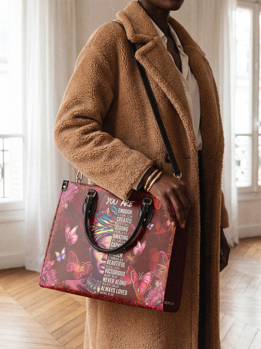 "Imani" Pomegranate Red Leather Handbag - DD DEAL