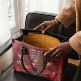 "Imani" Pomegranate Red Leather Handbag A250 Deal