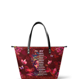 "Imani" Pomegranate Red Leather Tote Bag - BRAVE ONES DEAL