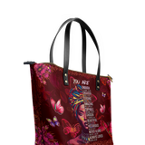 "Imani" Pomegranate Red Leather Tote Bag - BRAVE ONES DEAL