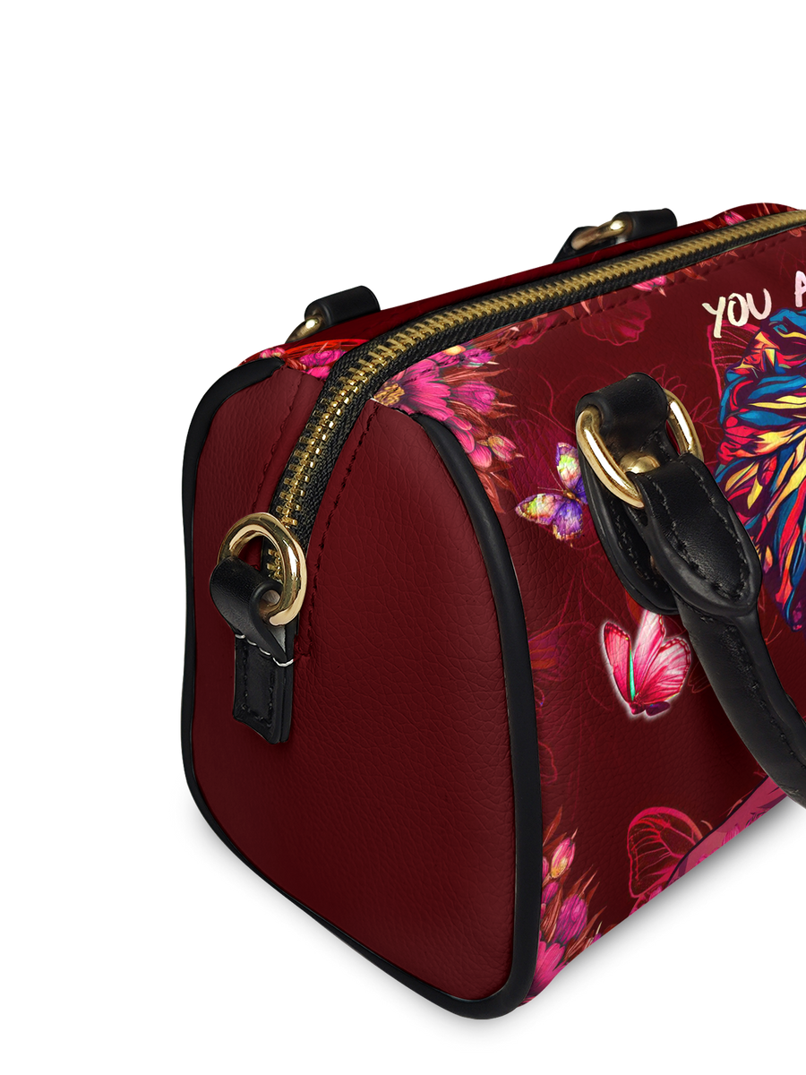 "Imani" Pomegranate Red Mini Satchel