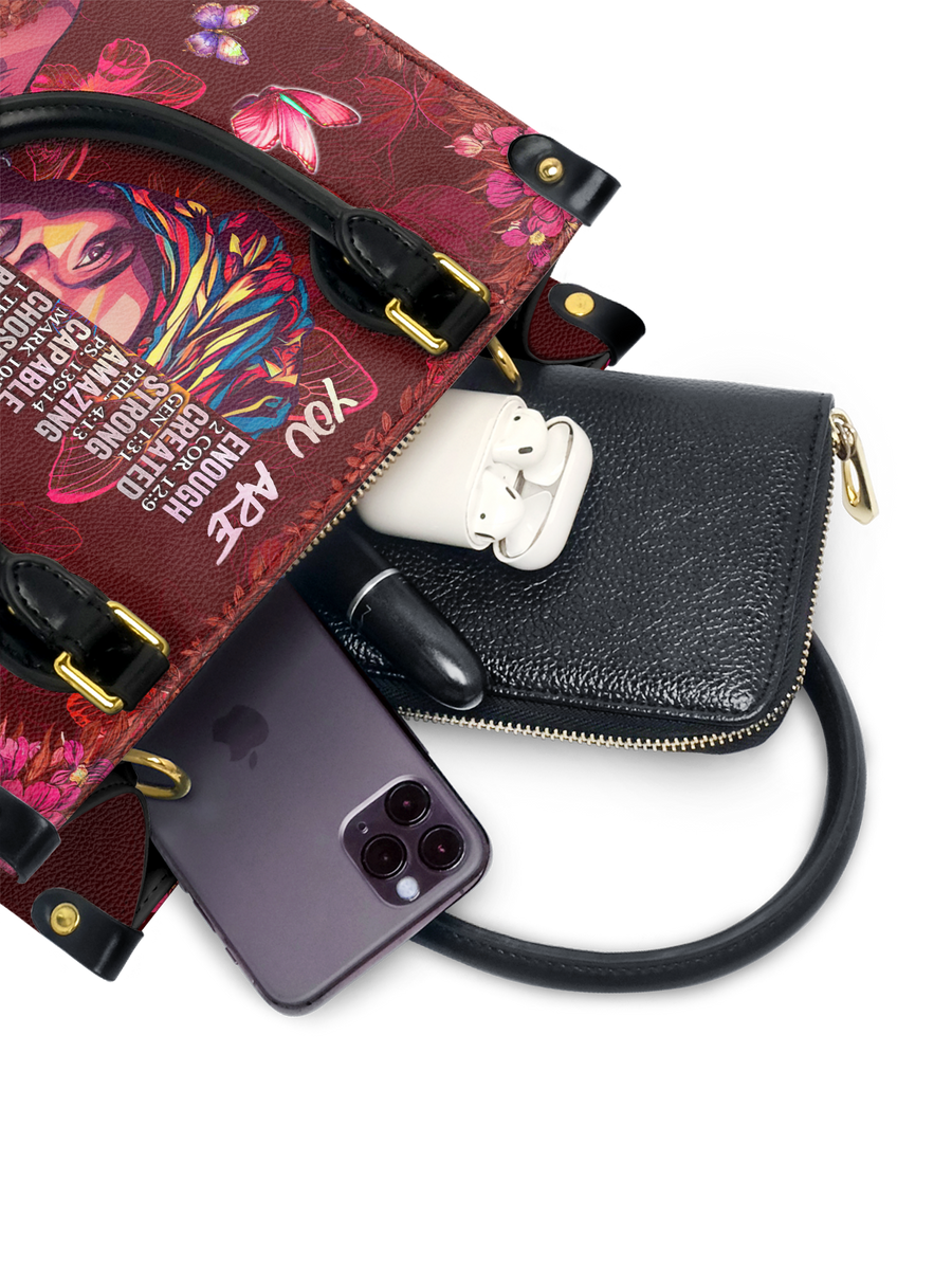 "Imani" Pomegranate Red Small Leather Handbag