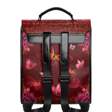 "Imani" Pomegranate Red Leather Backpack - BRAVE ONES DEAL