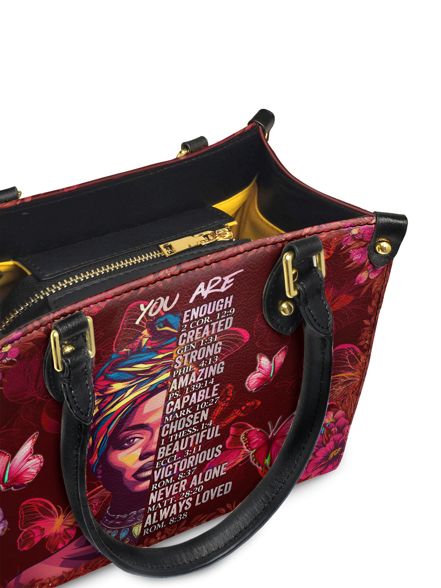 "Imani" Pomegranate Red Small Leather Handbag Matching Set - DD DEAL