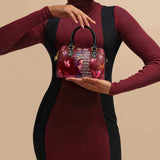 "Imani" Pomegranate Red Mini Satchel - BRAVE ONES DEAL