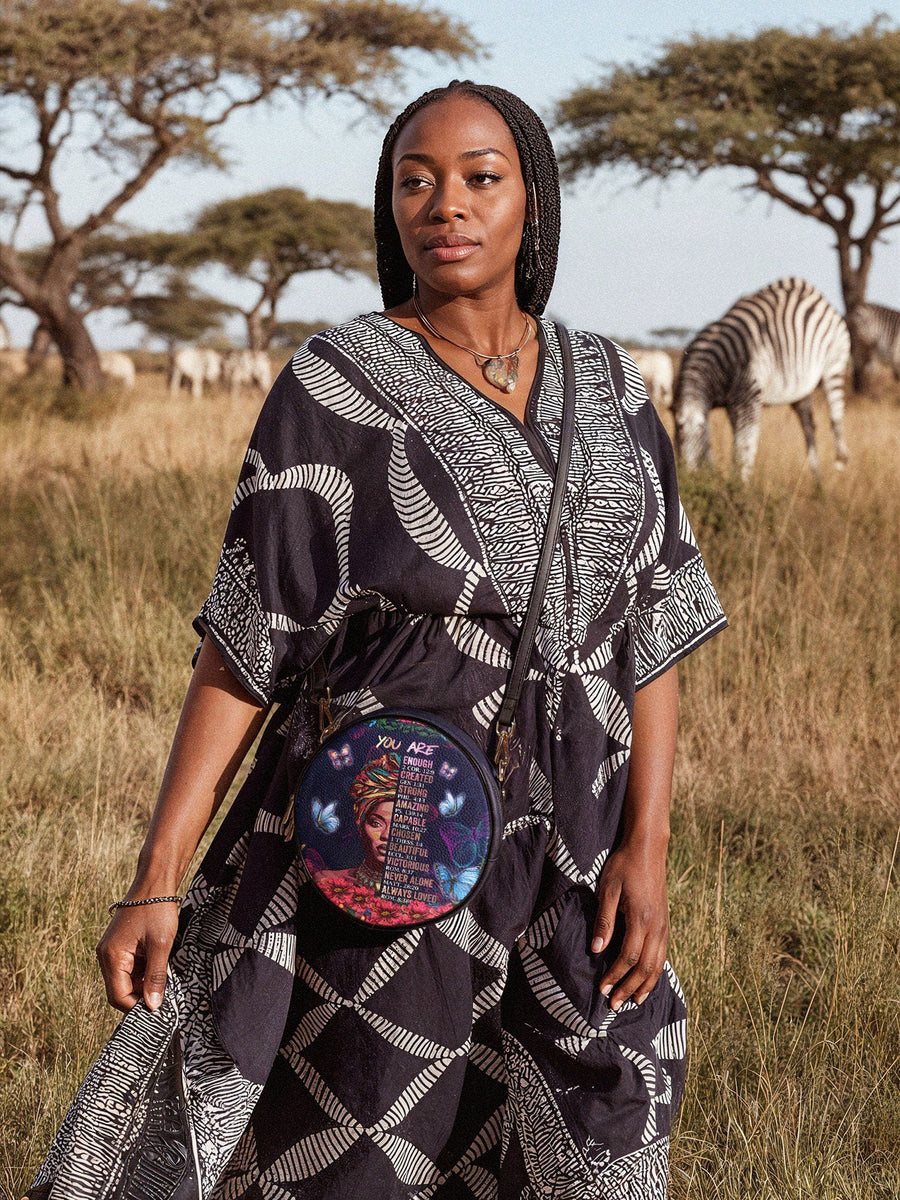 "Imani" Blue Orchid Circle Crossbody Bag FALL CLEARANCE DEAL