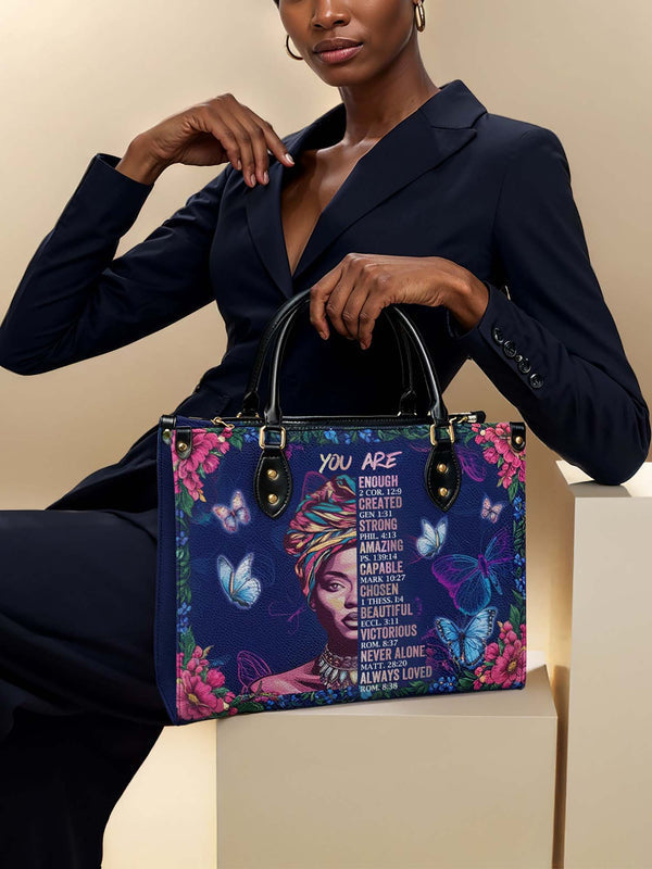 "Imani" Blue Orchid Leather Handbag DD DEAL