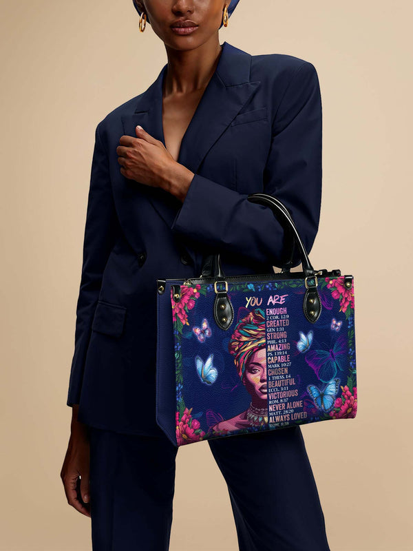 "Imani" Blue Orchid Leather Handbag DD DEAL