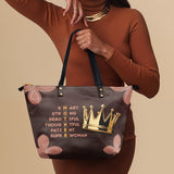 "Imarimom" Leather Tote Bag - BRAVE ONES DEAL
