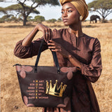 "Imarimom" Leather Tote Bag - BRAVE ONES DEAL