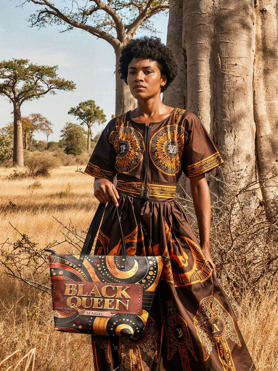 "Makeda" Leather Tote Bag - DD DEAL