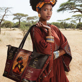 "Mamoya" Leather Tote Bag - BRAVE ONES DEAL