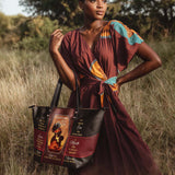 "Mamoya" Leather Tote Bag
