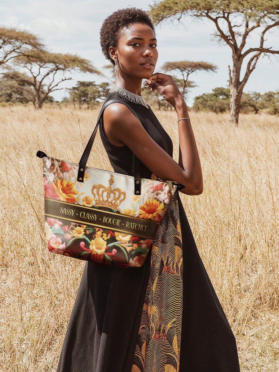 "Naija Royale" Leather Tote Bag DD DEAL