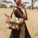 "Naija Royale" Leather Tote Bag - BRAVE ONES DEAL