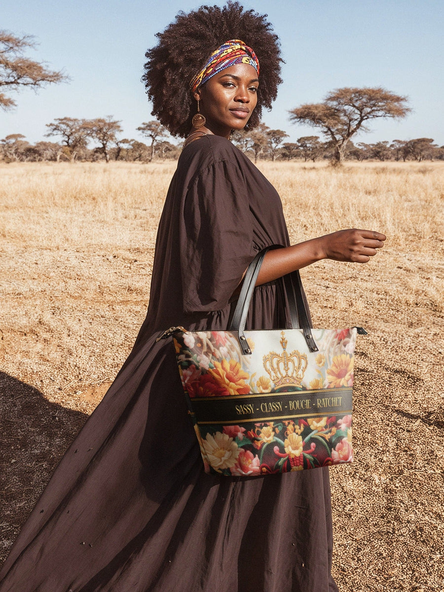 "Naija Royale" Leather Tote Bag DD DEAL