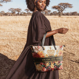 "Naija Royale" Leather Tote Bag - BRAVE ONES DEAL