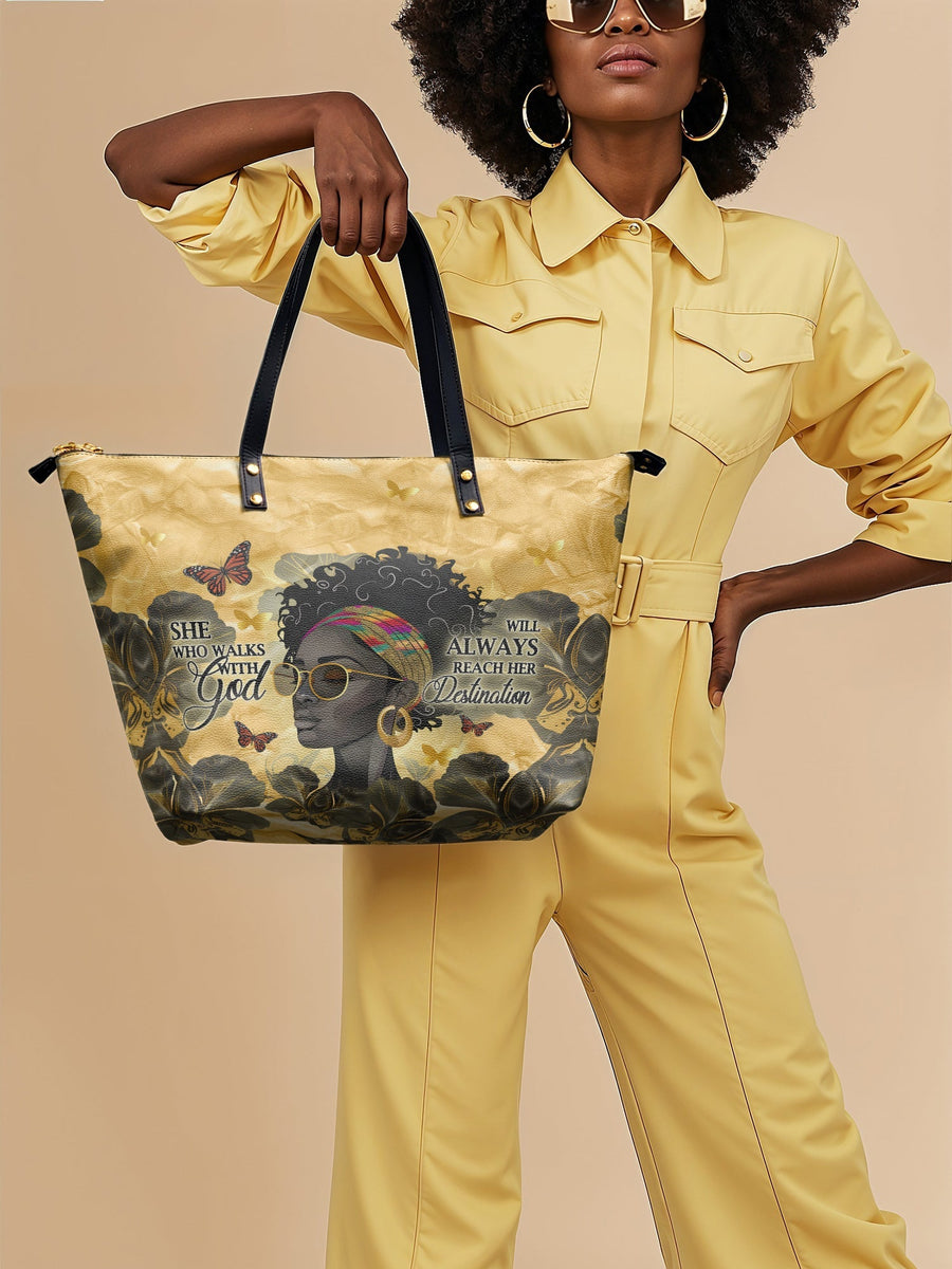 "Njia" Leather Tote Bag - DD DEAL