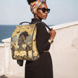 "Njia" Leather Backpack - BRAVE ONES DEAL
