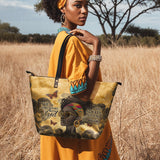 "Njia" Leather Tote Bag