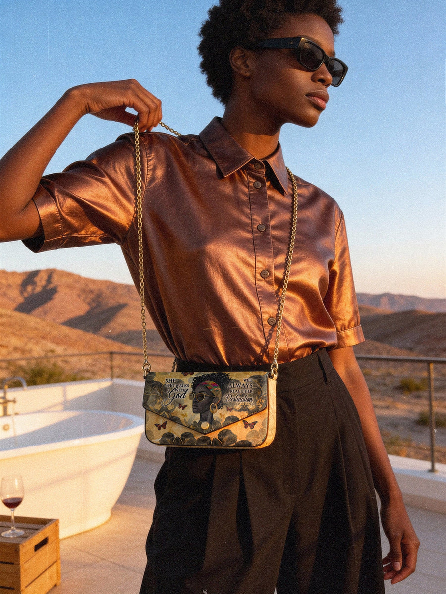 "Njia" Envelope Chain Crossbody Bag - DD DEAL