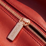 "Safiya" Red Chain Tote Bag