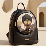 "Rembo " Applique Leather Backpack