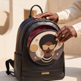 "Rembo " Applique Leather Backpack
