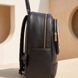 "Rembo " Applique Leather Backpack