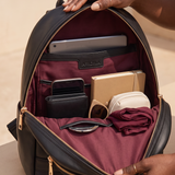 "Rembo " Applique Leather Backpack