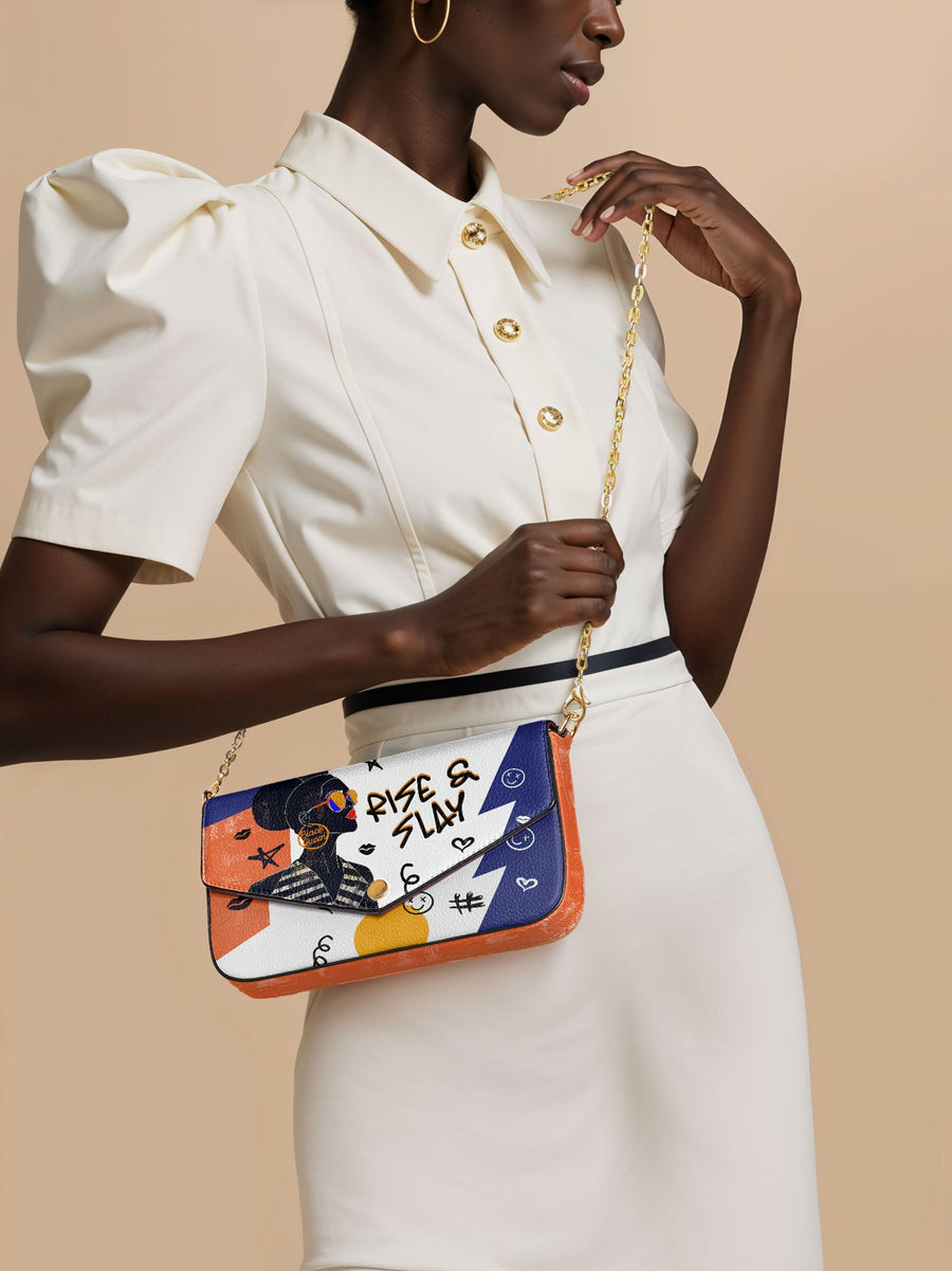 "Sanaa" Salt Pop Envelope Chain Crossbody Bag - DD DEAL