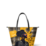 "Sanaa" Cornbread Leather Tote Bag - BRAVE ONES DEAL