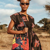 "Sanaa" Paprika Small Leather Handbag