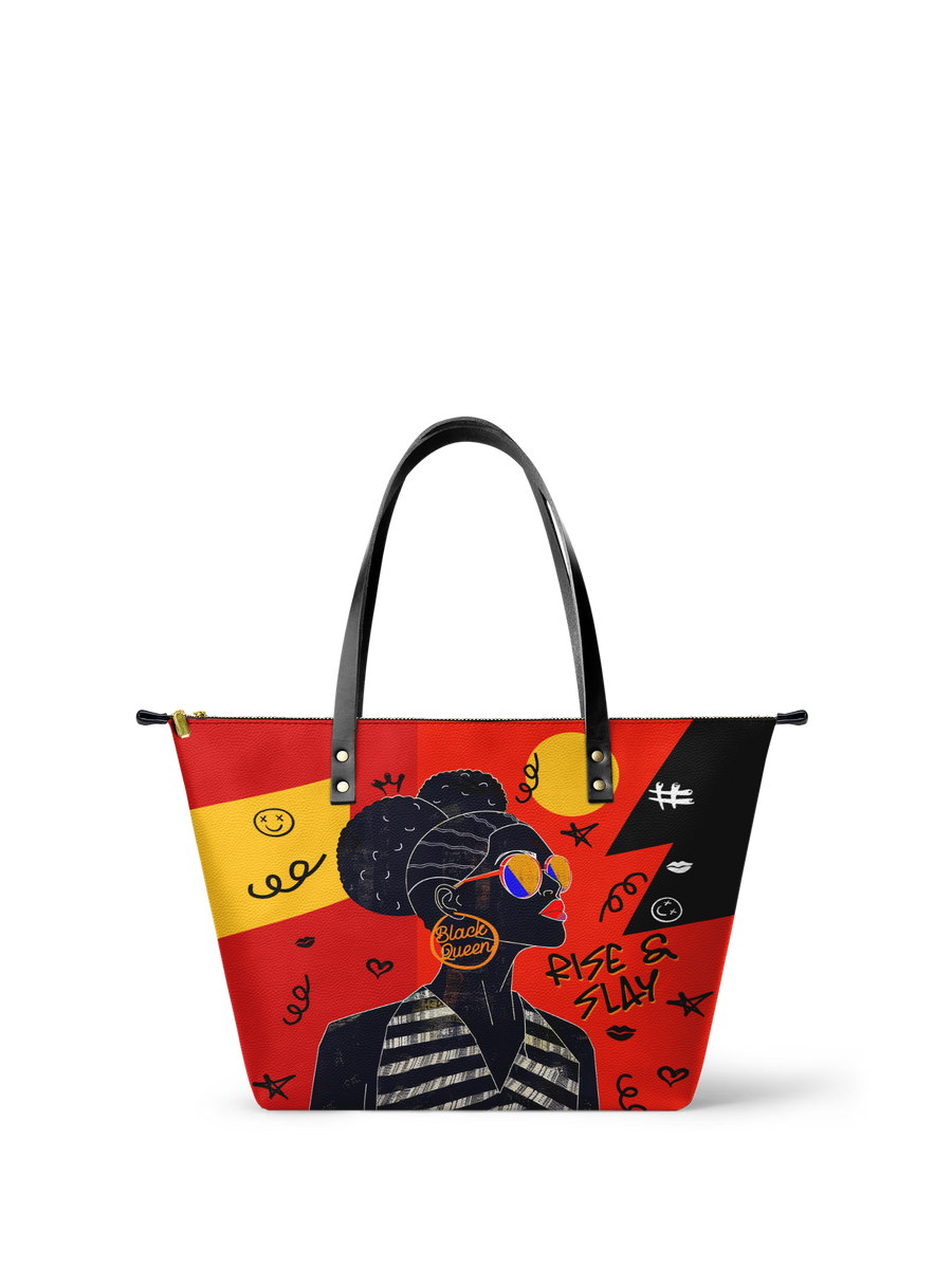 "Sanaa" Paprika Leather Tote Bag - DD DEAL