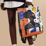 "Sanaa" Salt Pop Leather Backpack - BRAVE ONES DEAL