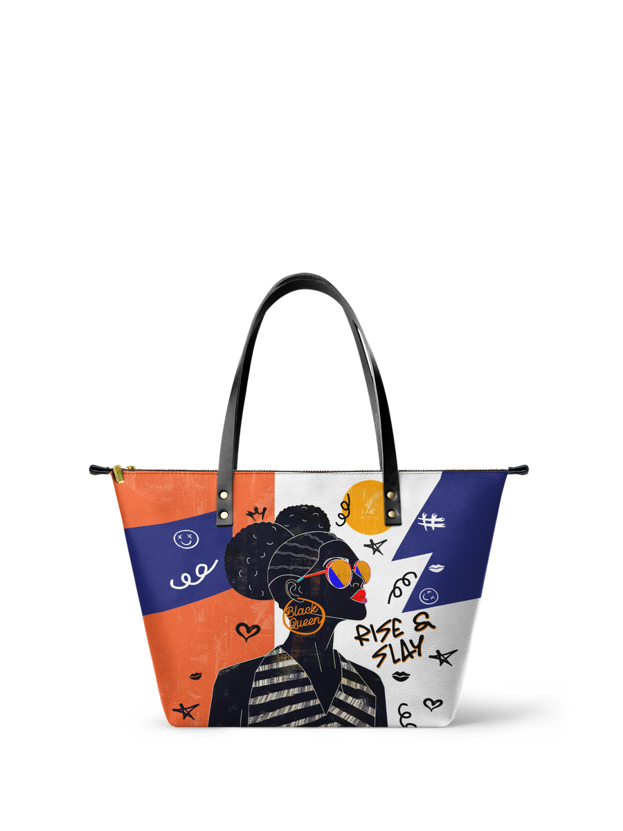 "Sanaa" Salt Pop Leather Tote Bag Matching Set - DD DEAL