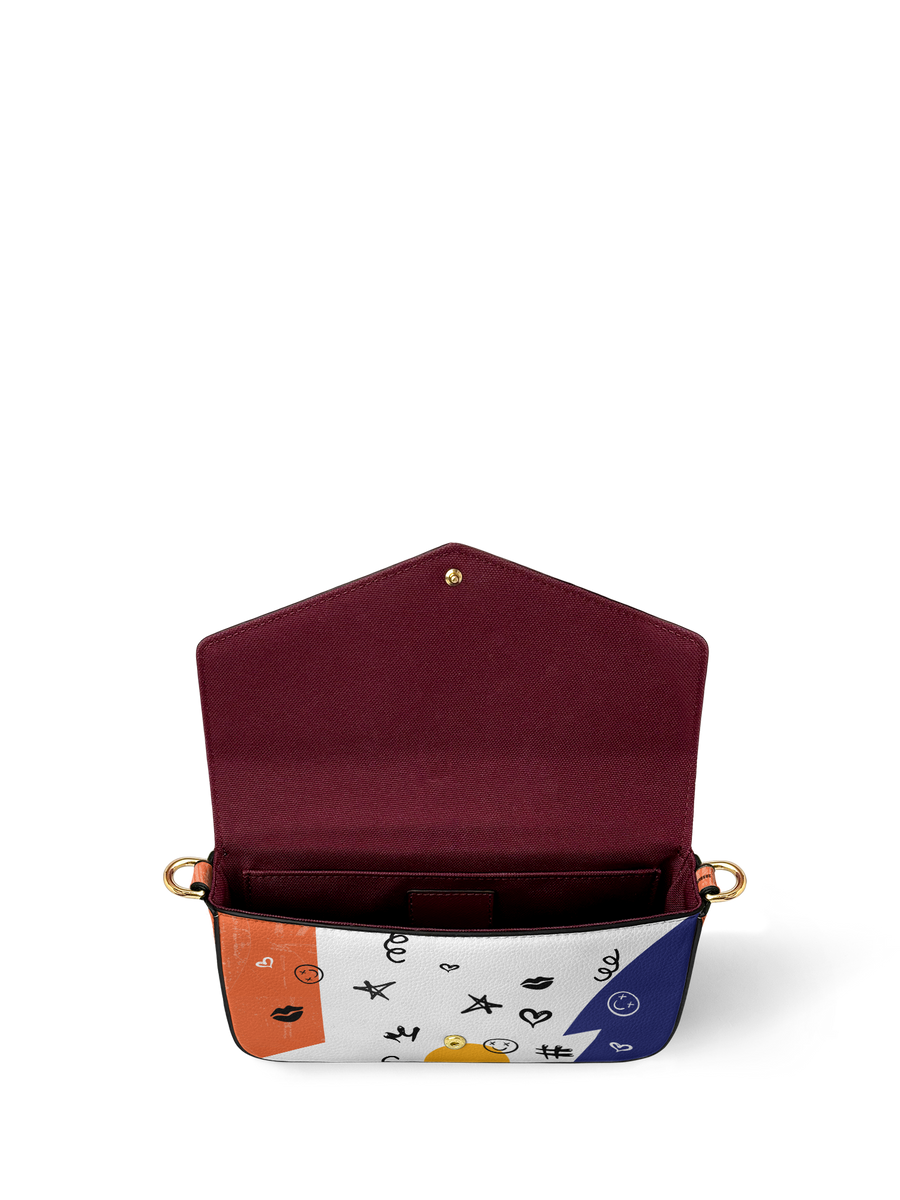 "Sanaa" Salt Pop Envelope Chain Crossbody Bag - DD DEAL