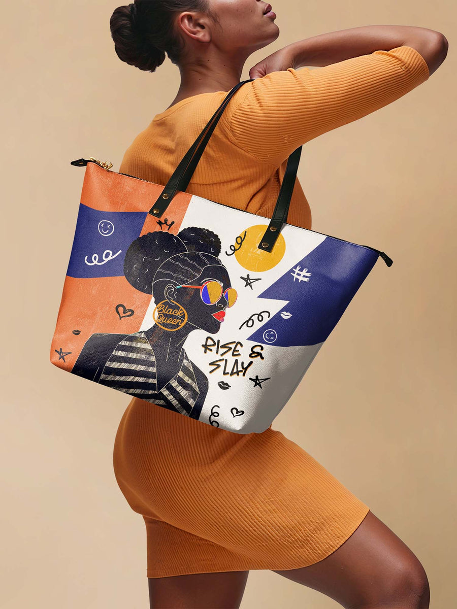 "Sanaa" Salt Pop Leather Tote Bag Matching Set - DD DEAL