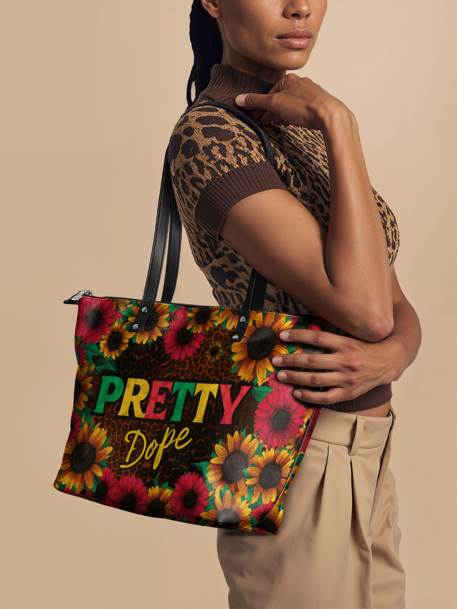 "Solya" Leather Tote Bag