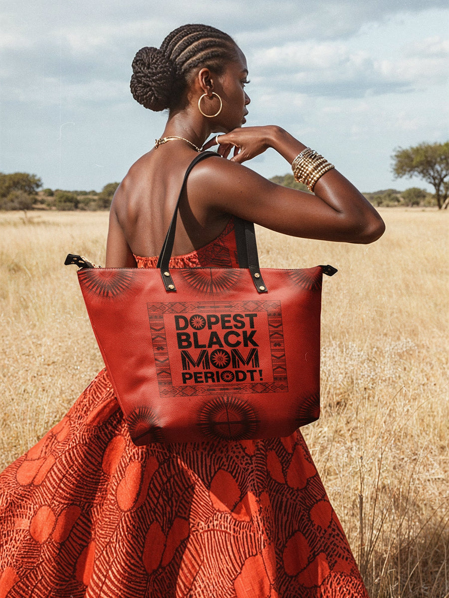 "Tajimom" Leather Tote Bag