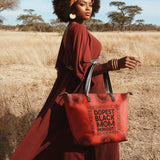 "Tajimom" Leather Tote Bag