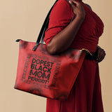 "Tajimom" Leather Tote Bag