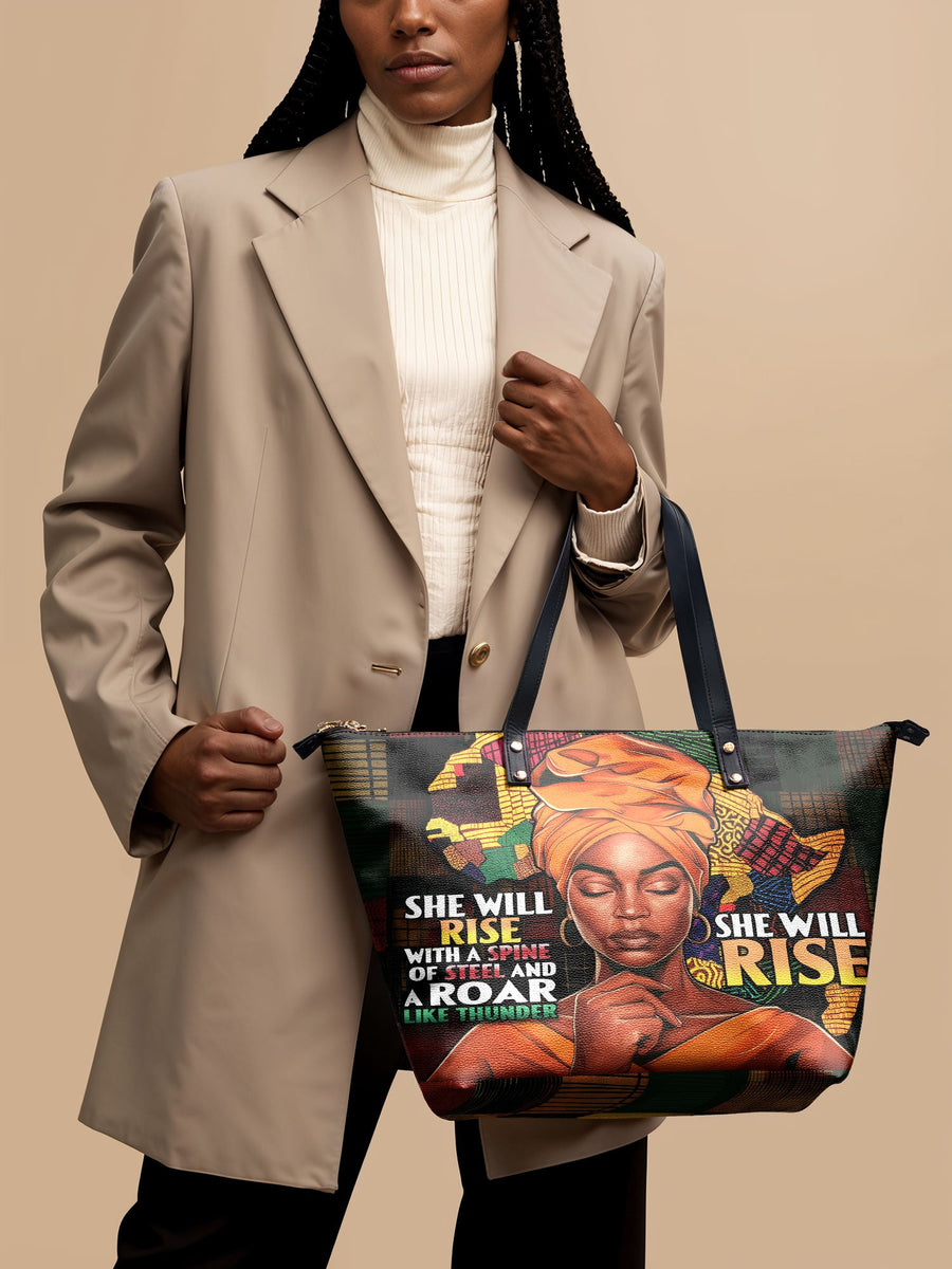 "Thundara" Leather Tote Bag Matching Set - DD DEAL