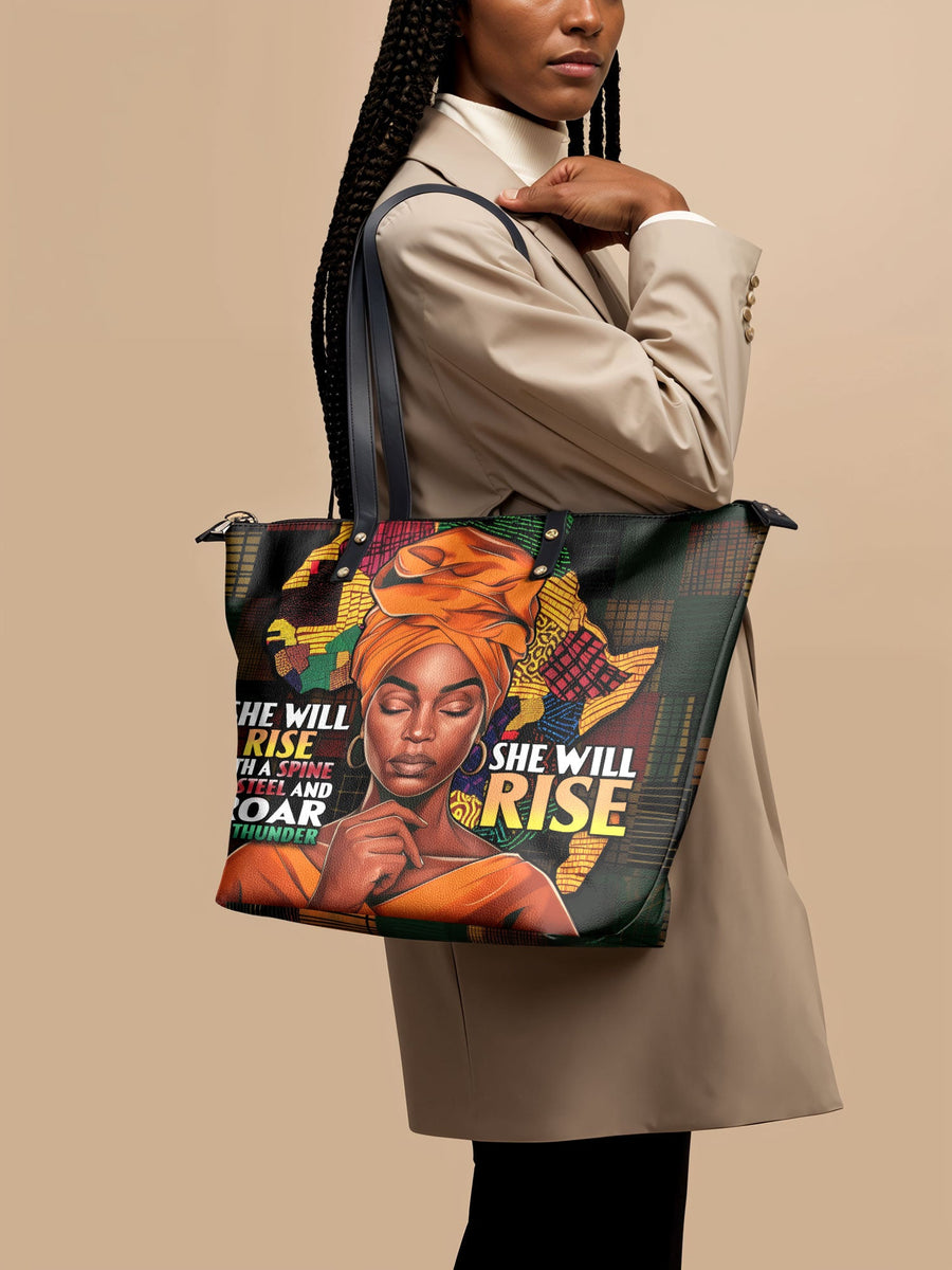 "Thundara" Leather Tote Bag Matching Set - DD DEAL