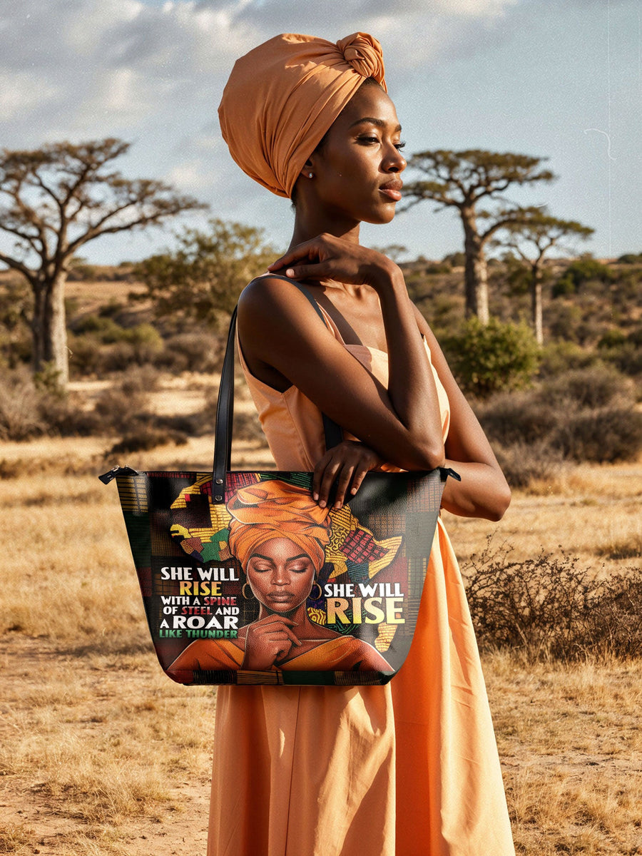 "Thundara" Leather Tote Bag Matching Set - DD DEAL