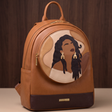 "Tulia" Applique Leather Backpack