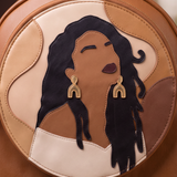 "Tulia" Applique Leather Backpack