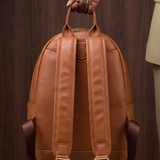 "Tulia" Applique Leather Backpack